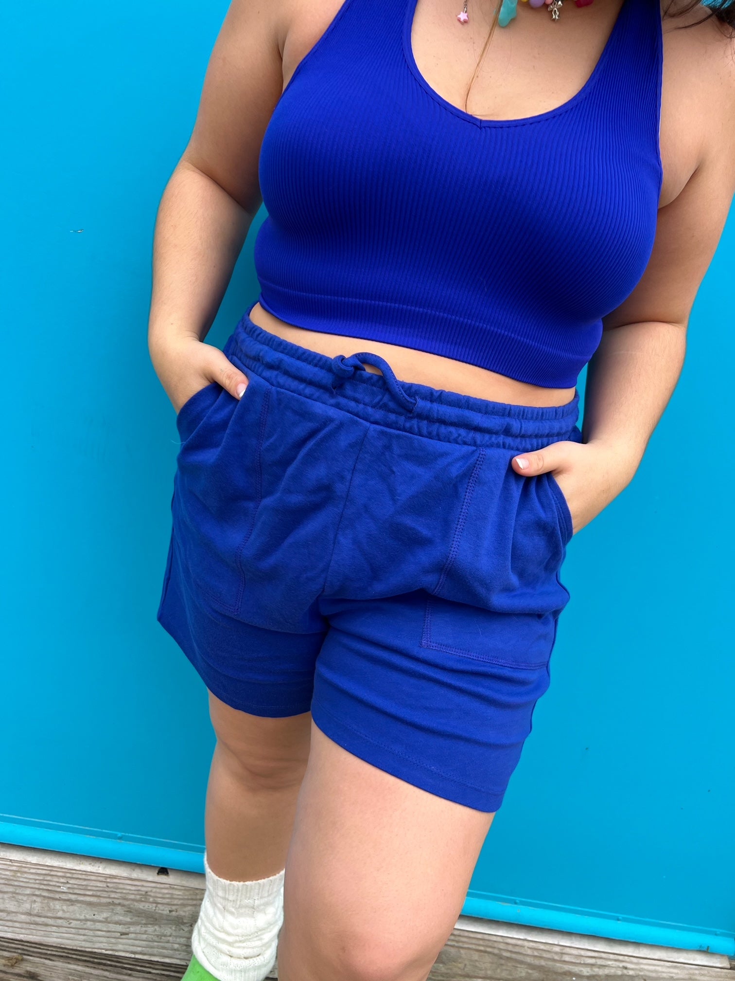 Blue Easy Breezy Lounge Shorts (XL-3XL)