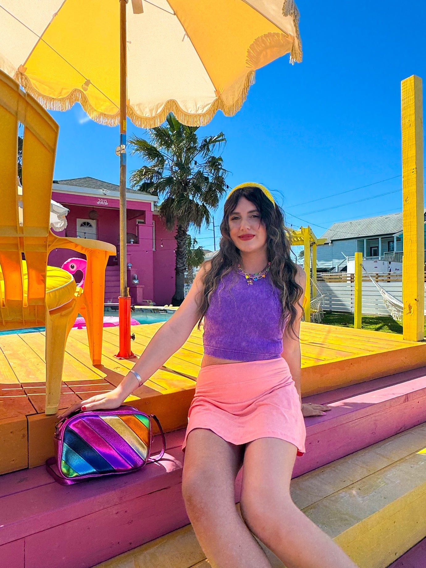 Metallic Rainbow Purse