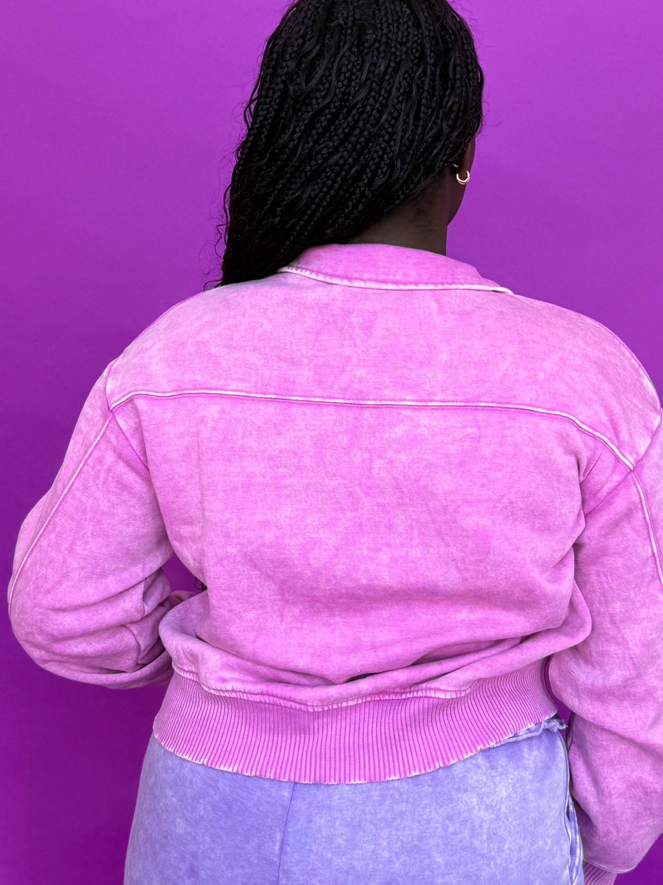 Candy Skies Mauve Half Zip(S-3XL)