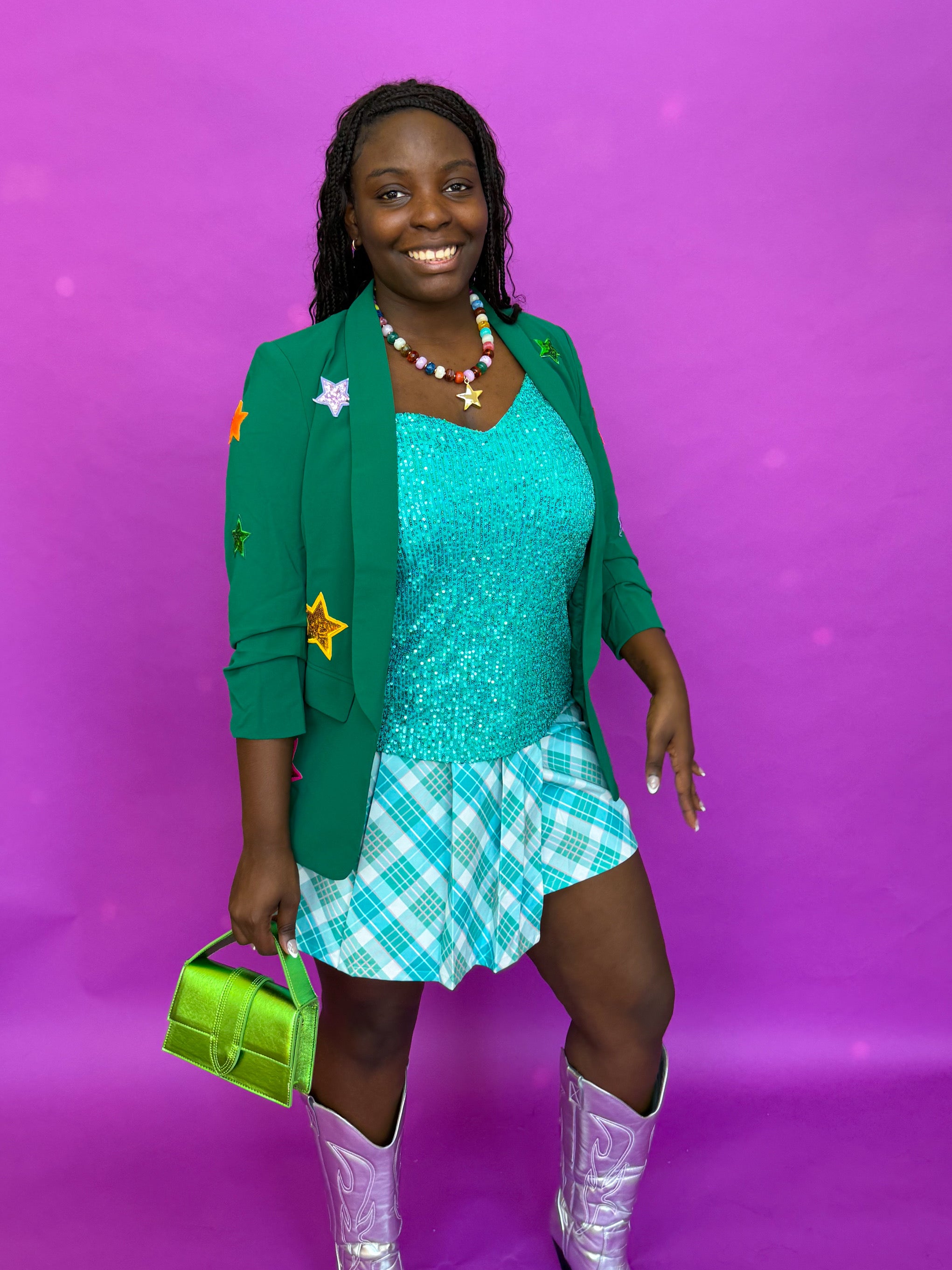 Frosted Fantasy Plaid Skirt (S-2XL)