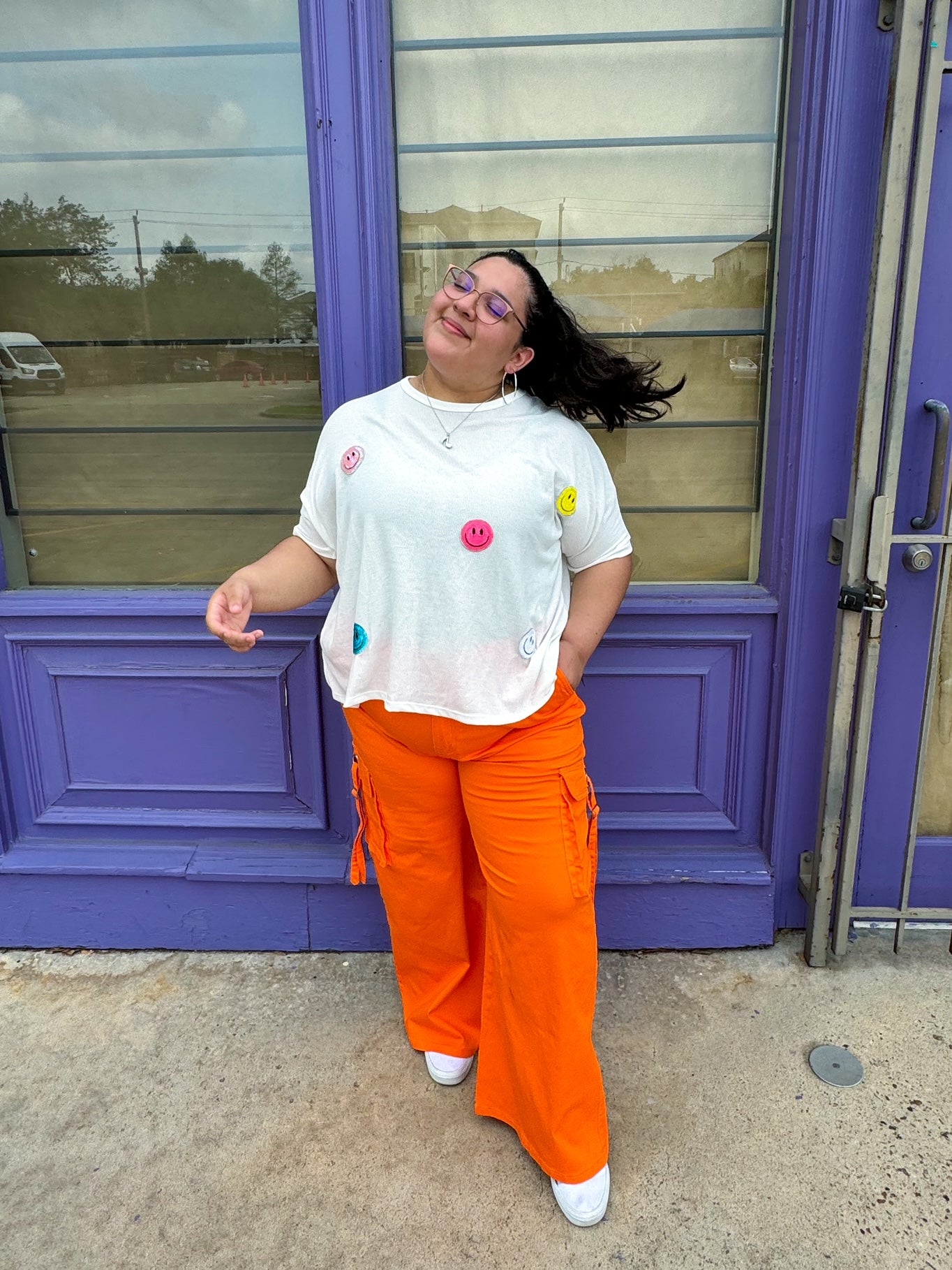 Smiley Oversized Top (1XL-2XL)