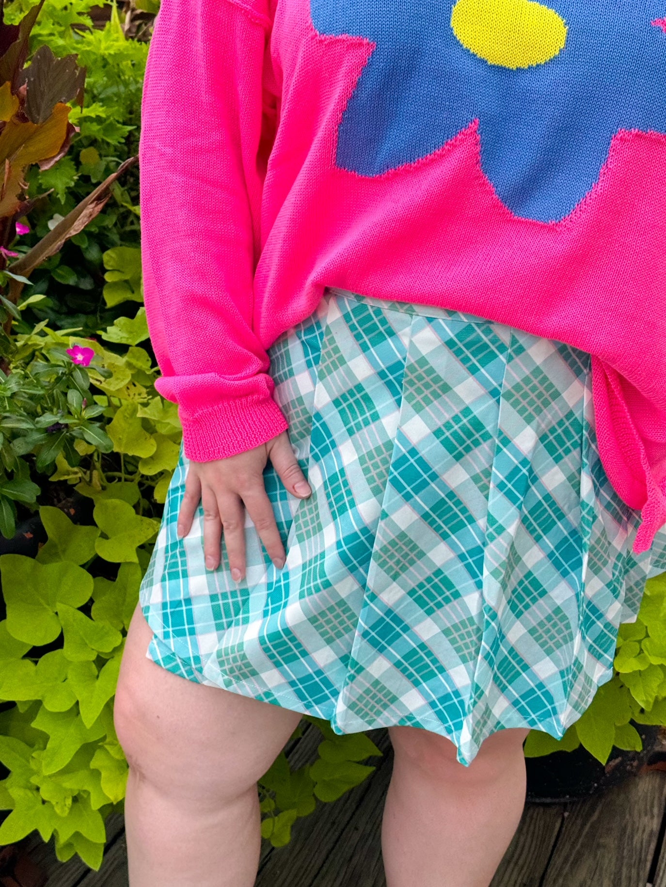 Frosted Fantasy Plaid Skirt (S-2XL)