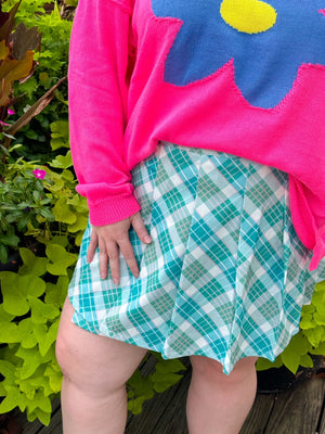 Frosted Fantasy Plaid Skirt (S-3XL)