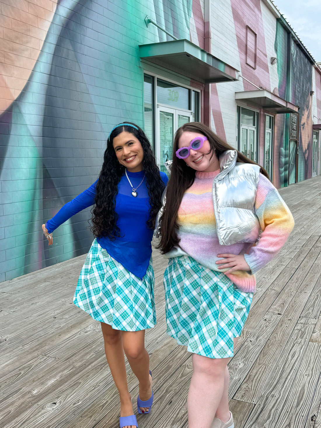 Frosted Fantasy Plaid Skirt (S-2XL)