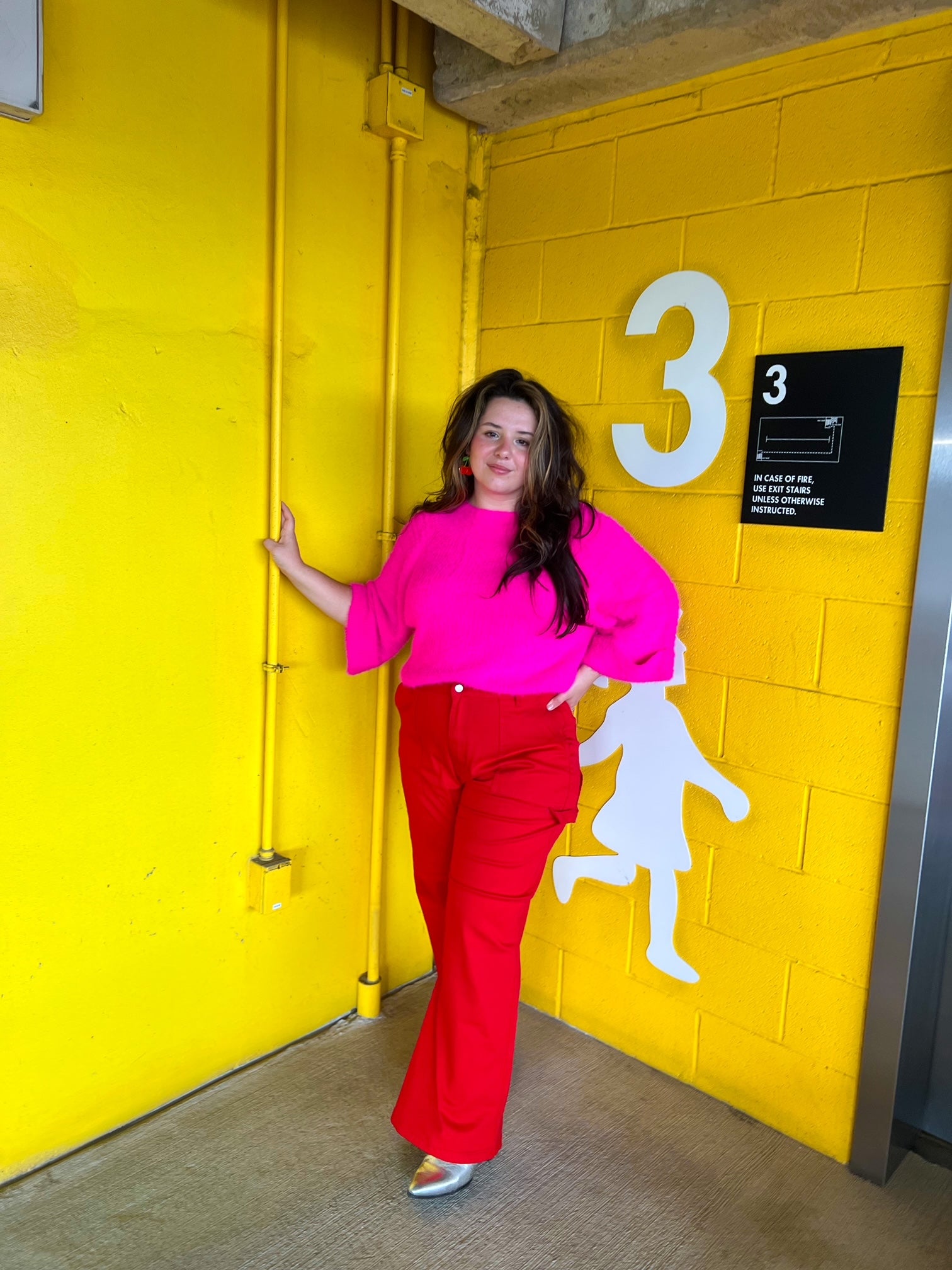 Tickled Pink Fuzzy Sweater (S-3X)