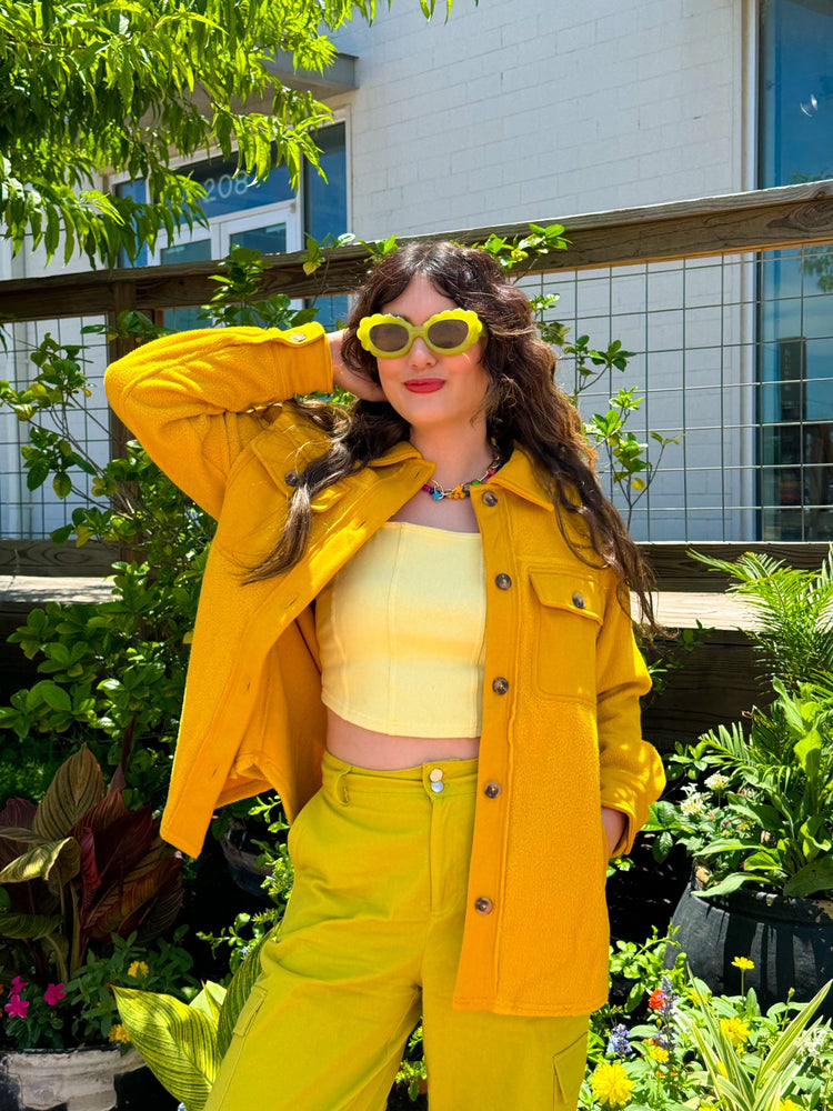 Mustard Yellow Shacket (S-3XL)