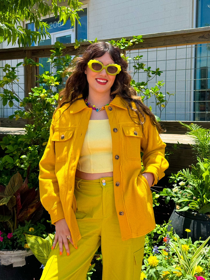 Mustard Yellow Shacket (S-3XL)