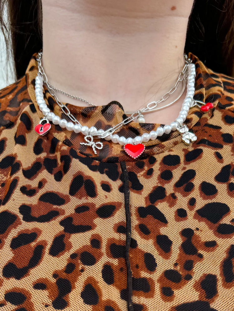 Holiday Heart Lock Necklace