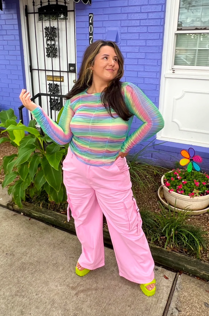 Rainbow Mesh Dreams Outfit Bundle (S-3X)