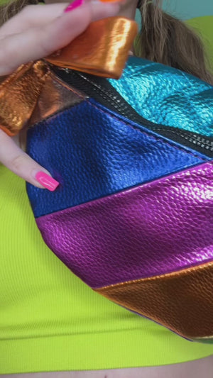 
            
                Load and play video in Gallery viewer, Rainbow Metallic Fanny Pack (S-3XL)
            
        