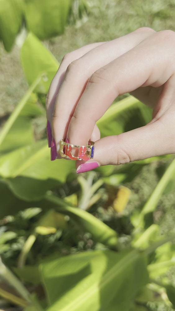 
            
                Load and play video in Gallery viewer, Colorful Cowboy Boot Ring
            
        