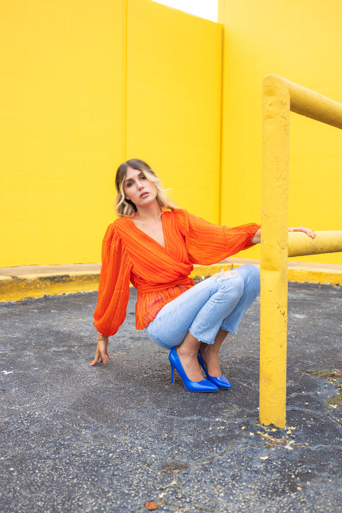 Pumpkin Season Blouse Top (S-L)