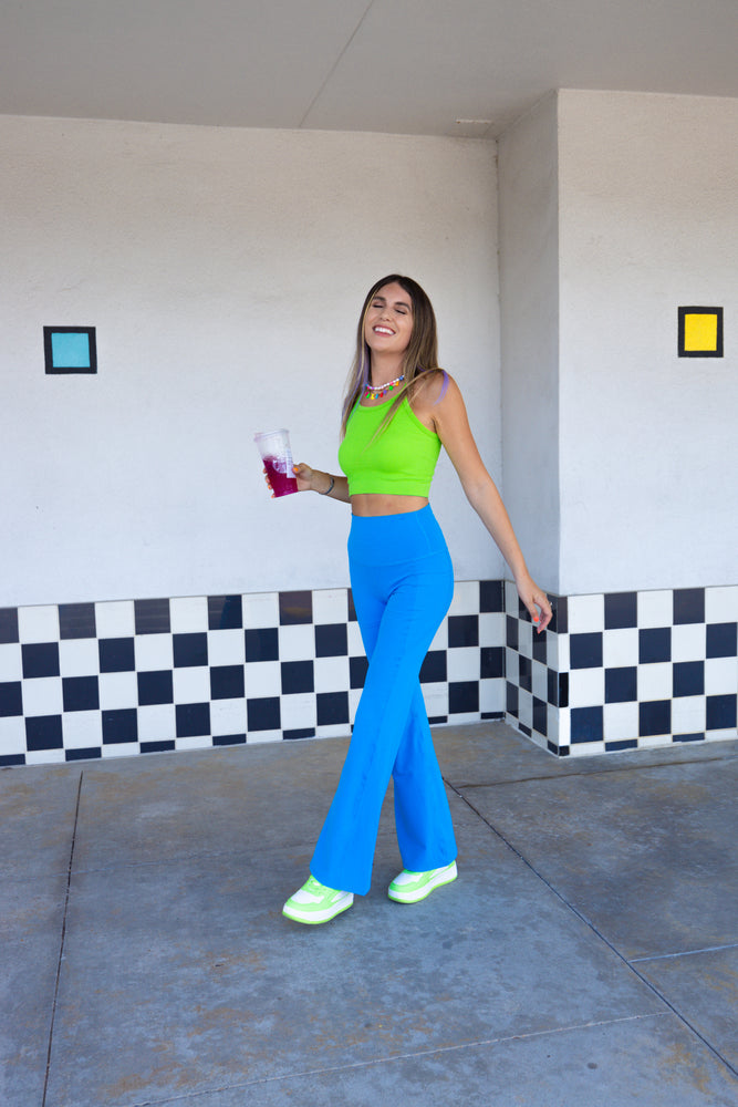 Blue Tart Yoga Flare Pants *EXTENDED SIZES