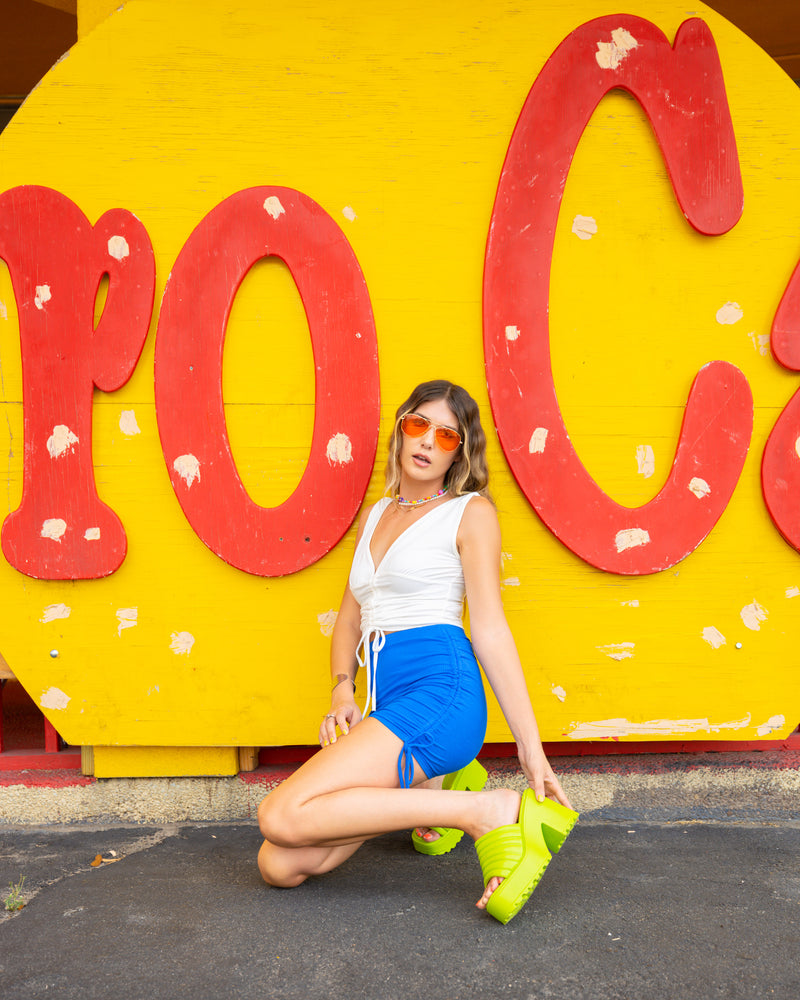 Snake Eyes Platforms in Lime Green