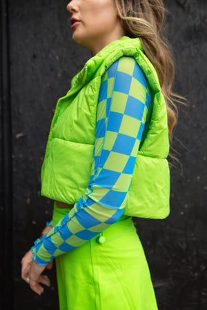 Potions Green Puffer Vest (S-L)