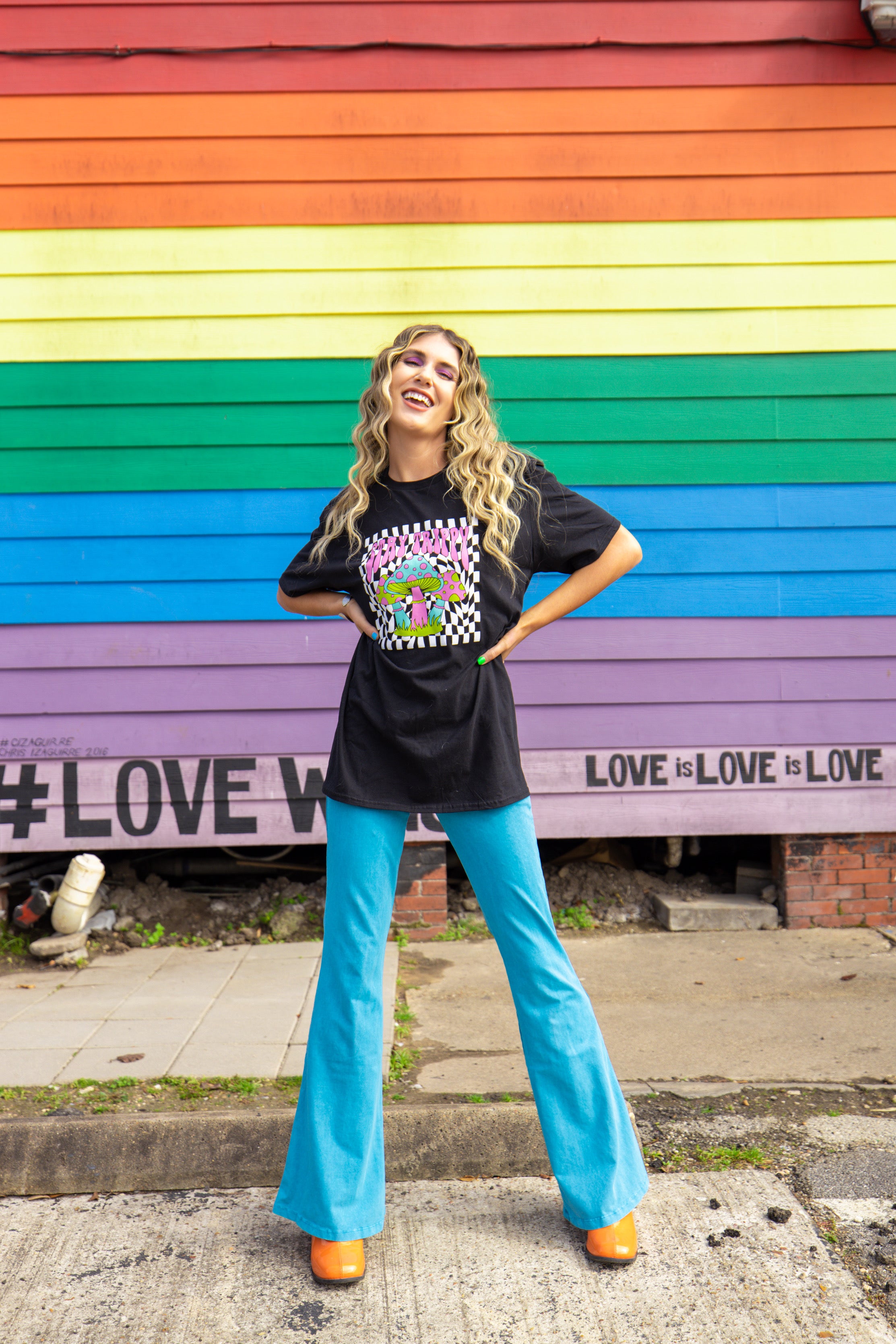 Otherworldly Blue Flare Pants (S-L)