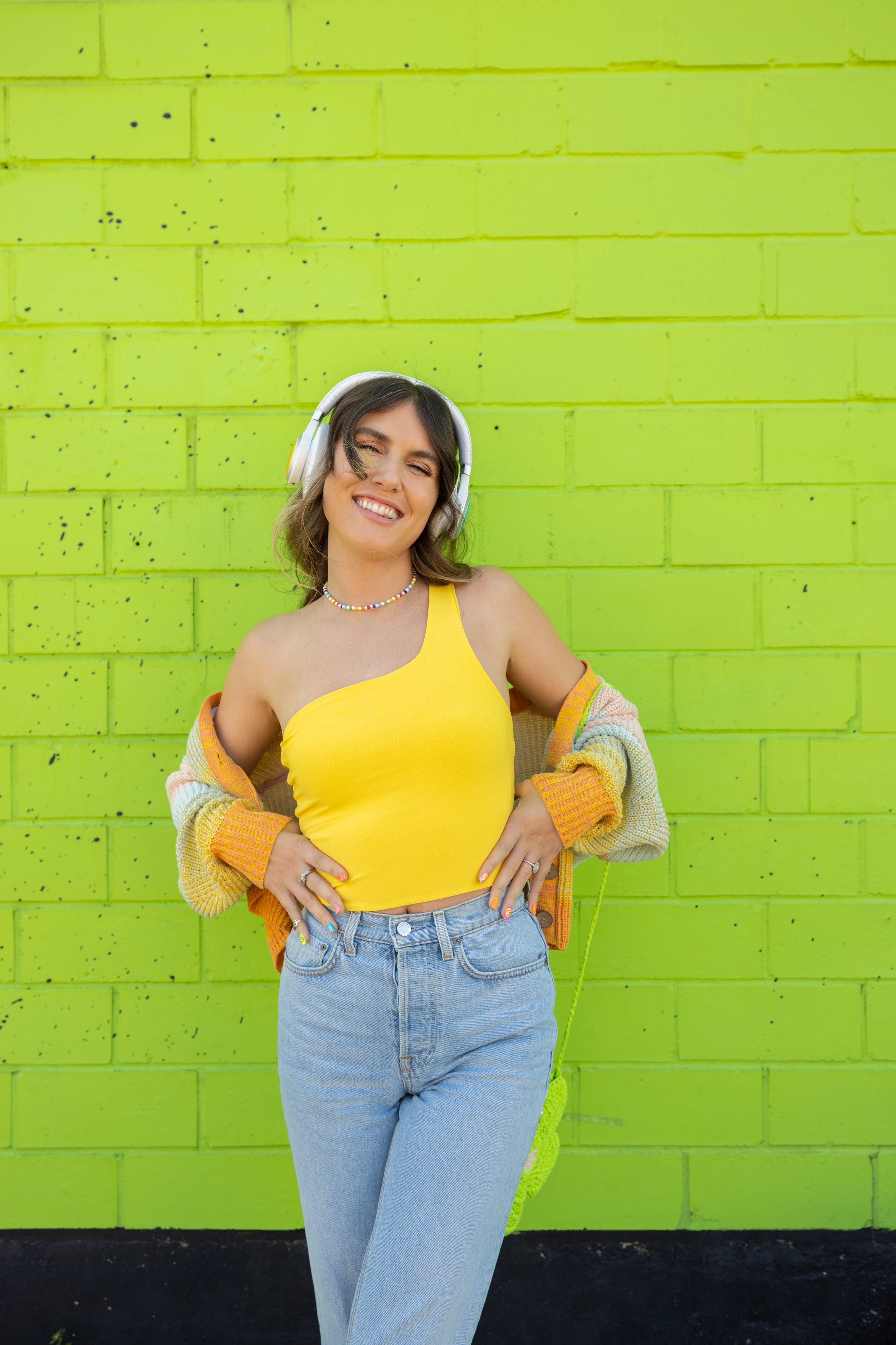 Take Me Away One Shoulder Tank (Small)