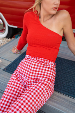 Picnic Ready One Shoulder Top (S-L)