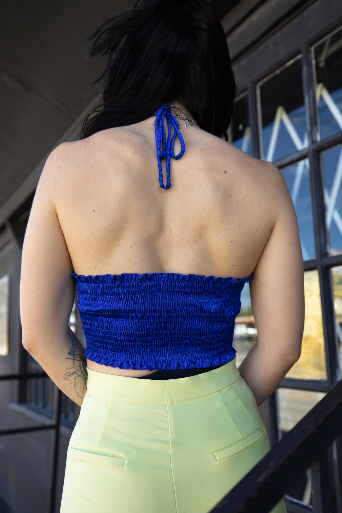 April Showers Satin Halter Top (S-L)