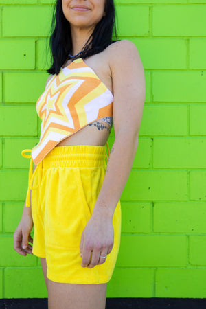 Shades of Yellow Star Halter Tank (S-L)