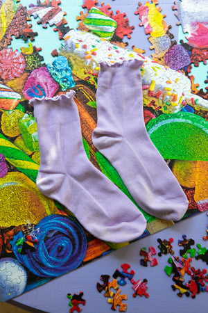 Light Purple Frill Socks