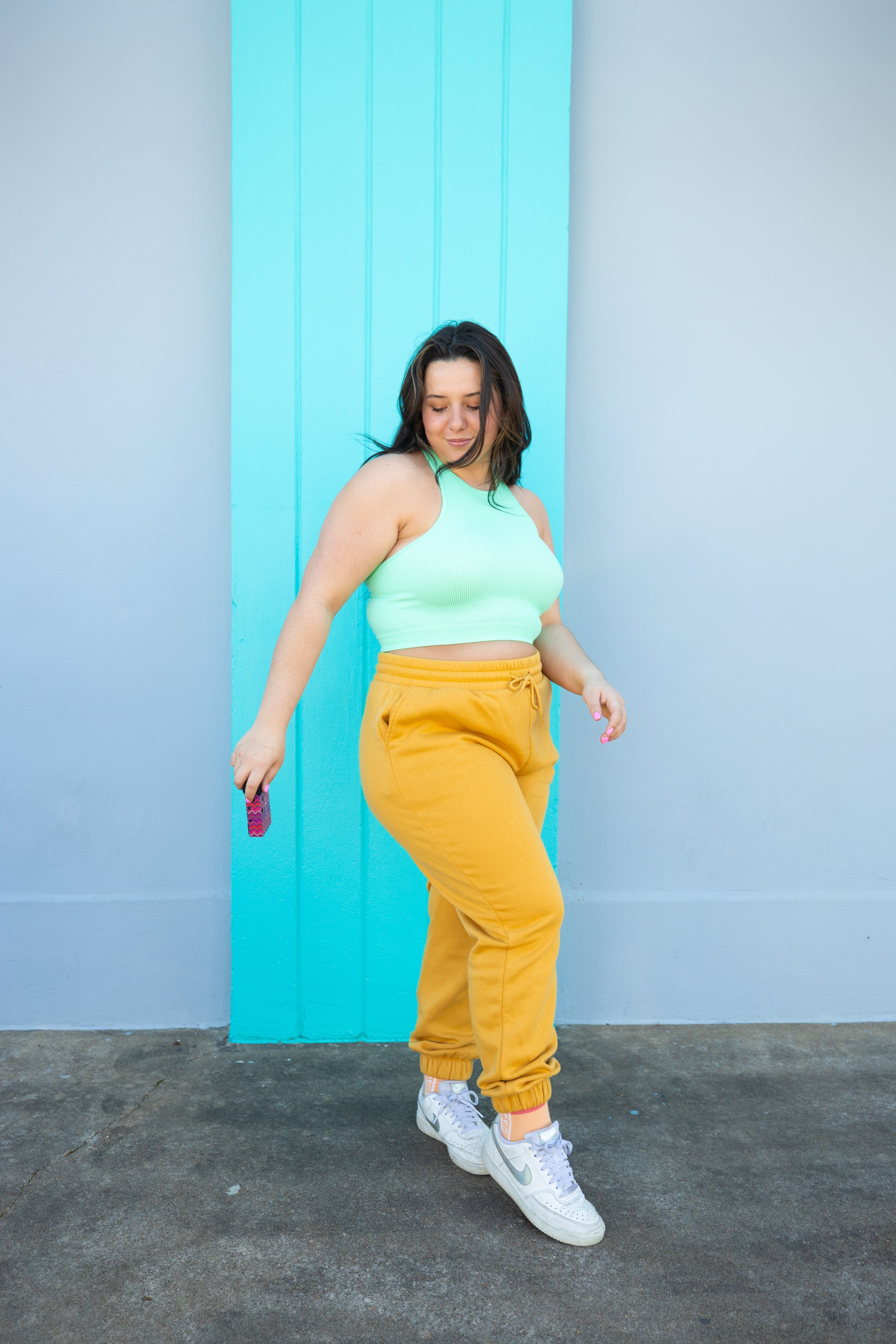 Mint long-line Lounge Tank (L-3X)