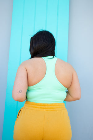 Mint long-line Lounge Tank *Extended Sizes