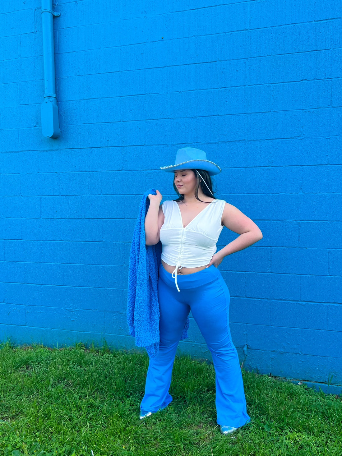 Blueberry Flare Yoga Pants (XL-3X)