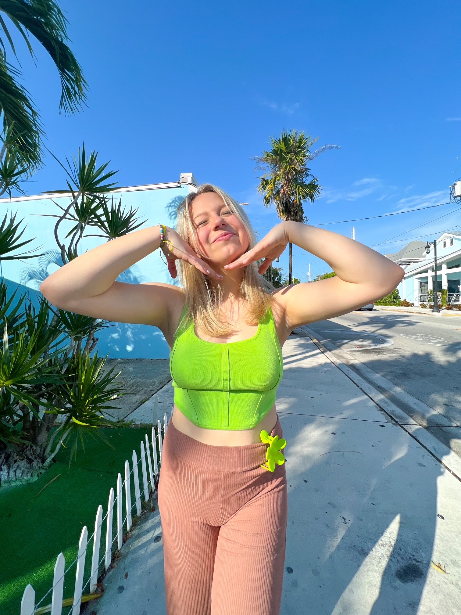 Poppy Lime Tank (S-L)