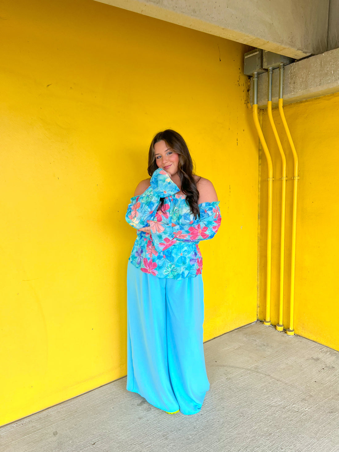 More Flowers Off the Shoulder Top (S-XL)