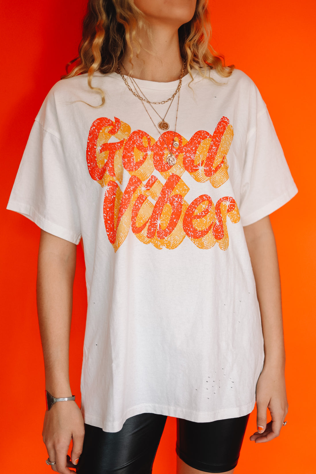 Good Vibes Oversized Tee (small)
