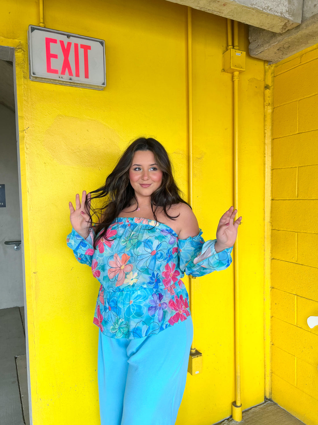 More Flowers Off the Shoulder Top (S-XL)